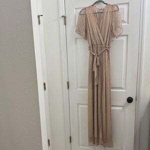 Baltic Born Sparkling Champagne Maxi Dress